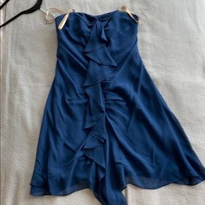 Chiffon royal blue bcbg sample
